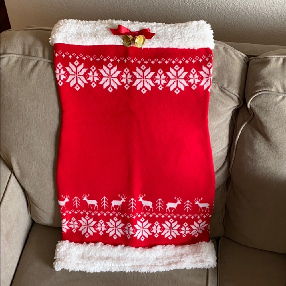 Strapless Christmas dress